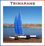 Launching trolleys for trimarans