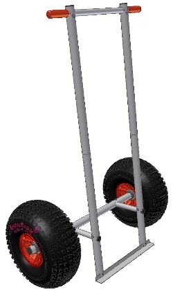 Beach chair cart - EuroTrax-system for professional beach chair rental stations