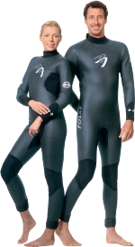 ASCAN Polar - 5mm (.2in) strong winter suit w. titanium coating & TopFlex Neoprene, for men & women