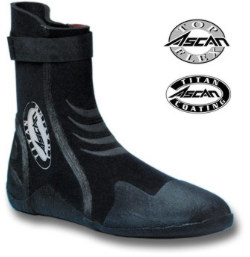 ASCAN Superflex - 5mm (.2in) strong titanium coated Neoprene shoe with ultra-flexible special sole