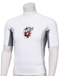 ASCAN Lycra shirt - short-sleeved white Lycra shirt with UV protection, 86 OZ strong for men
