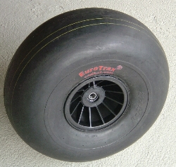 EuroTrax balloon wheel - 21x12-8 smooth - black HiSpeed rim