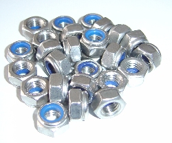 Stopmutter M10, V4A - selbstsichernde Mutter M10 - Schl�sselweite 17 mm