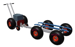 JetTrax 1x4 + cadMover Bundle - Komplettpaket bestehend aus JetTrax Jetslipwagen und Zugfahrzeug