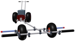 UniTrax + cadMover Bundle � set se compose d�UniTrax mise � l�eau pour catamaran et vehicule de trac