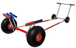 BigFoot V RIB-Slipwagen f�r Schlauchboote mit breiter, einstellbarer V-Auflage Tragkraft bis 150 kg -  BigFoot V - die optimale L�sung in Sachen Bootswagen oder Strandtrailer f�r alle, die ihr...