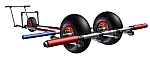 ThunderCat launching trolley for the beach - easy handling through EuroTrax technology
