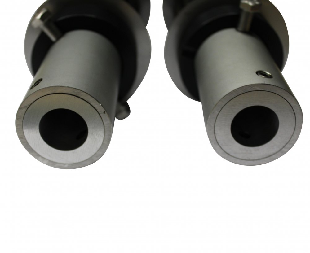 Adapter 20 mm shaft to 50 mm round tube, set for 2 ball