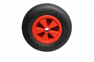 Air wheel 400x100x35mm\(15.7x3.94x1.38in\),red plastic rim