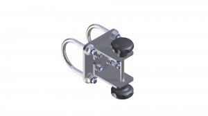 Drawbar connection to 50 mm axle