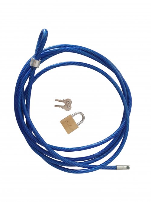 Antitheft device for EuroTrax trolleys