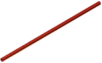 Schiebeh�lse 40x2x1496mm f�r 35 mm Rundrohr - verl�ngert Deichsel- und Achsrohre