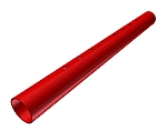 Schiebeh�lse 55x2x596mm f�r 50 mm Rundrohr - verl�ngert Deichsel- und Achsrohre