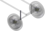 Aluminium Rahmenrohr 35x2,5x349 mm - Stempelrohr - eloxiert, seewasserbest�ndig, leicht und stabil