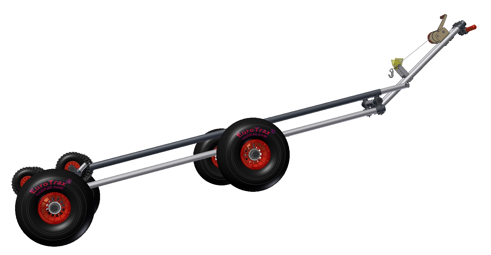 EuroTrax beach trolley for Hille Utility 420