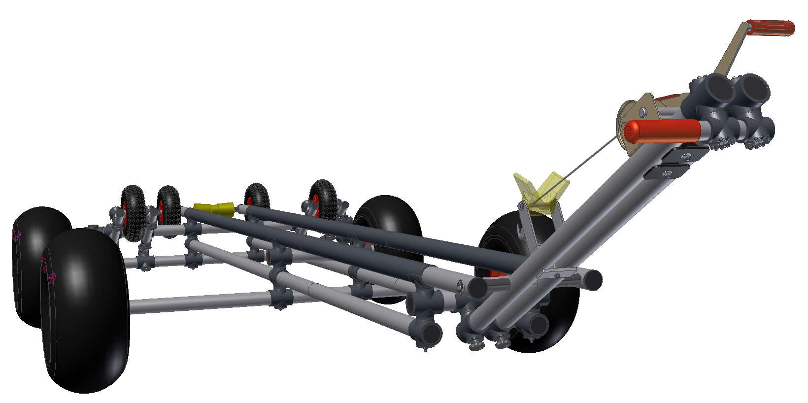 EuroTrax beach trolley for Hille Utility 420