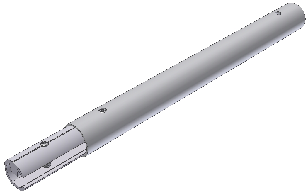 Achsverl�ngerung 500 mm f�r EuroTrax - f�r Kats jenseits einer Breite von 2,60 m inkl. Kupferpaste