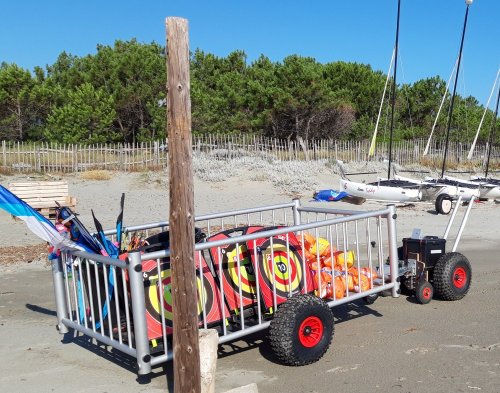 Ballonrad-Rikscha - EuroTraX f�r die mobile Strand- und