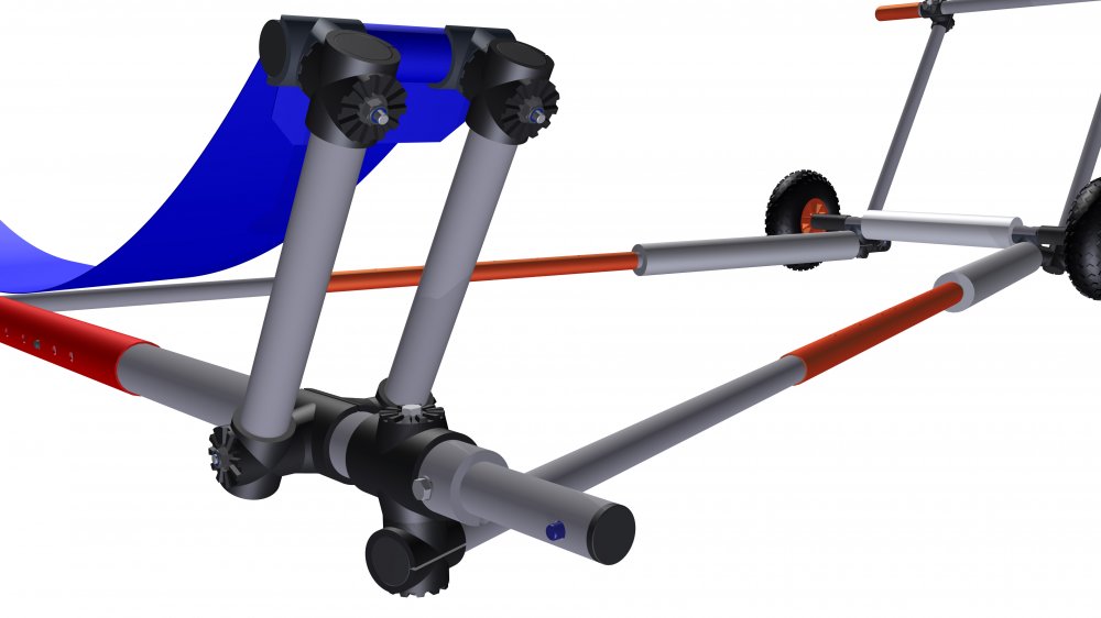 BeltStar Dinghy trolley with broad strap for 420, 470