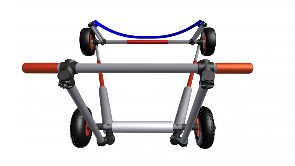 BeltStar Dinghy trolley with broad strap for 420, 470
