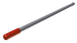 Deichsel 35/50 - oberes Teil mit roter Kappe - Ersatzte