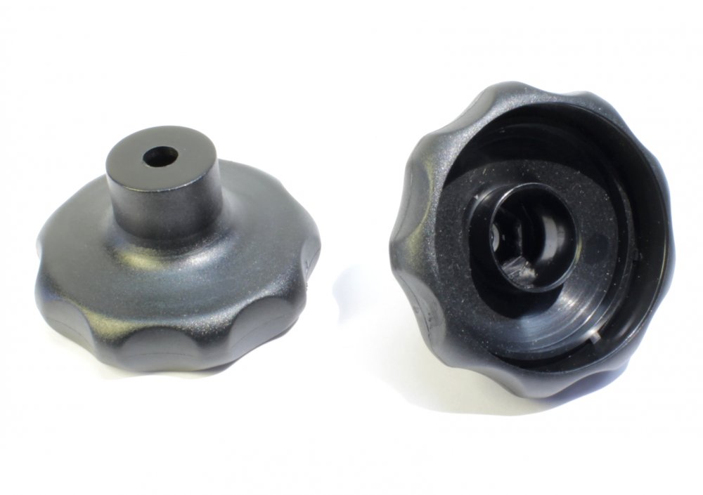 Grundk�rper M8 f�r Handrad 63 mm - Kunststoff, schwarz