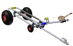 JetTrax 1x2 - 250 KG Tragkraft Slipwagen f�r Jets