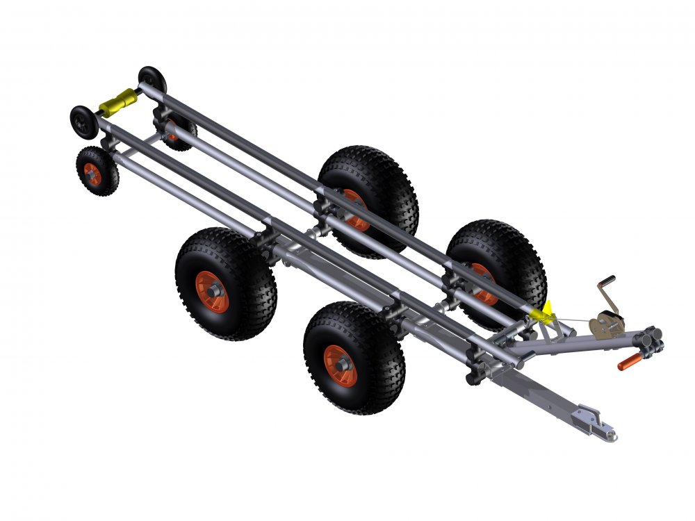 JetTrax 1x4 - 500 KG Tragkraft Slipwagen f�r Yamaha FXHO / SVHO / SHO