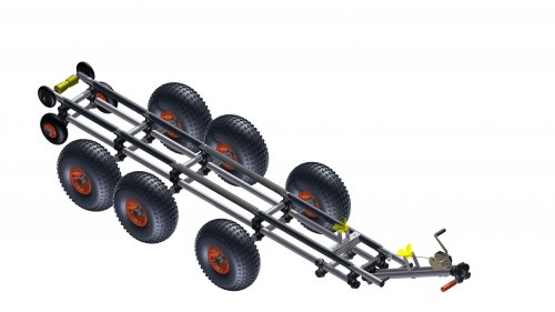 JetTrax 1x6 - 650 KG Tragkraft EuroTrax Slipwagen 
