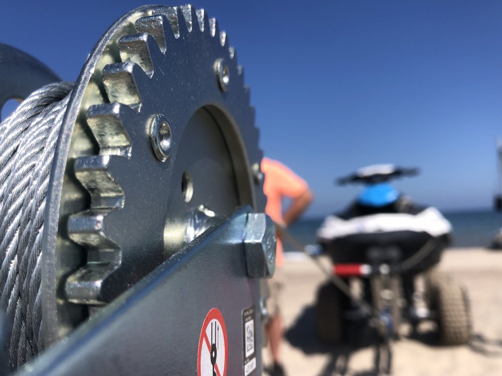 Manual Winch Rack Foldable winch frame, mobile and li