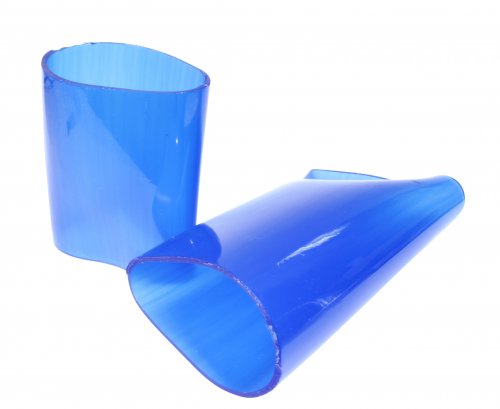 PVC Schlauch blau - halbtransparent f�r 35 mm Rundrohr