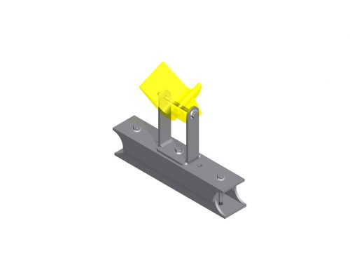 Quertraverse f�r V-Blocktr�ger zum Trimmen des Jets