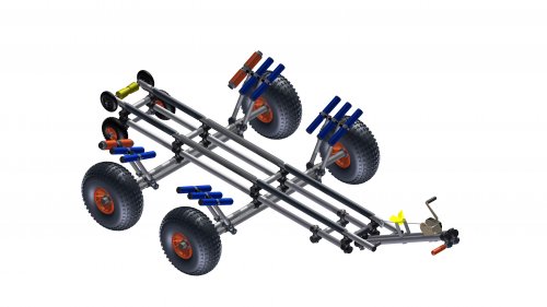 RIB Trax 1x4 - EuroTrax-Slipwagen f�r gr��ere Schlauchb