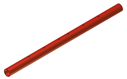 Schiebeh�lse 40x2x746mm f�r 35 mm Rundrohr