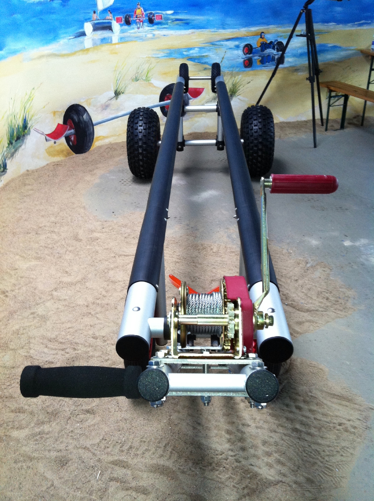 EuroTraX launching trolley for Encore P Pedalboat by Na