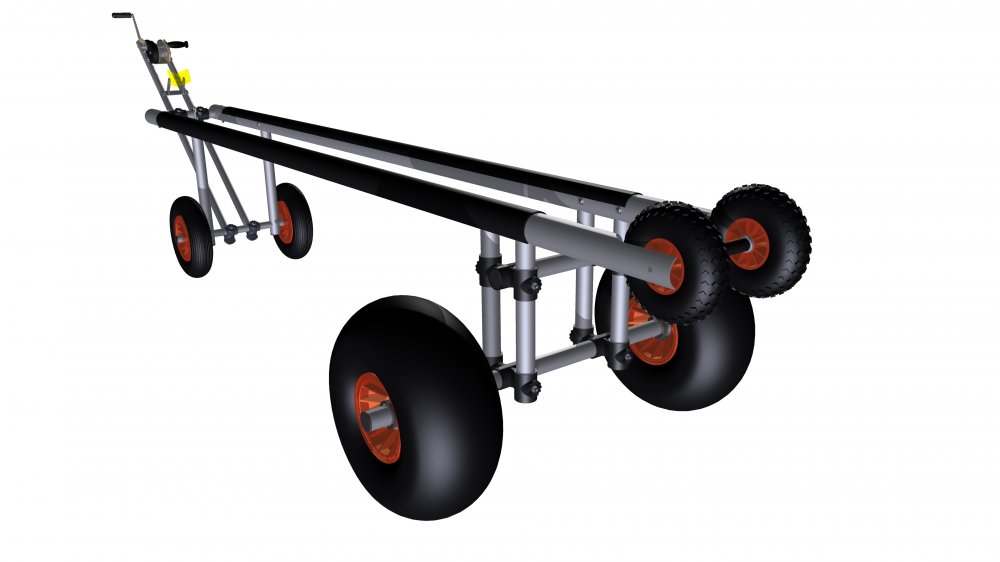 EuroTraX launching trolley for Encore P Pedalboat by Na