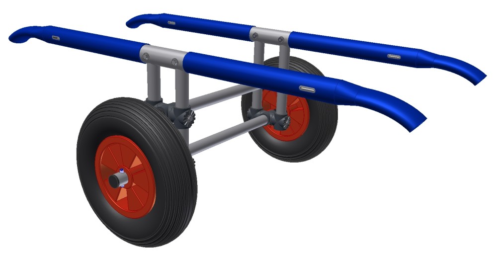 Trolley for SUP, surf boards, eboards, e.g. efun boar